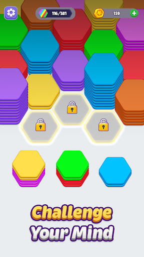Hexa Sorting Puzzle ekran görüntüsü