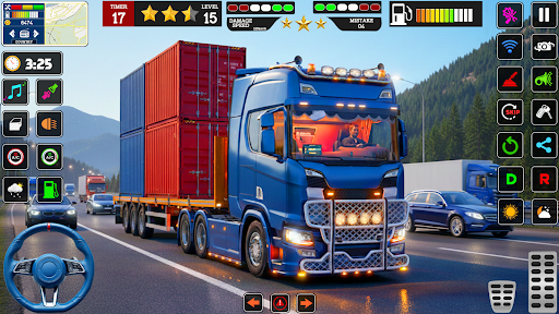 US truck transport Game 3d ekran görüntüsü