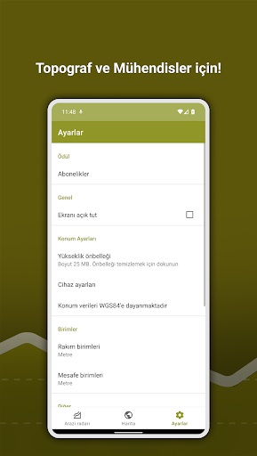 Terrain radar ekran görüntüsü