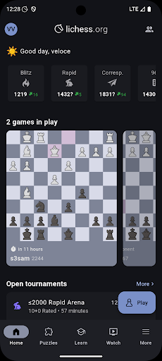 Lichess ekran görüntüsü