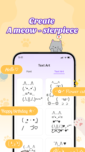 Cat Keyboard - Cute Kitty Skin ekran görüntüsü