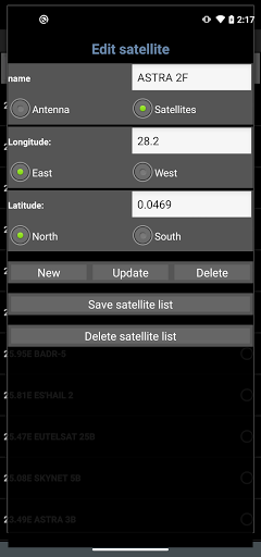 Satellite Locator ekran görüntüsü