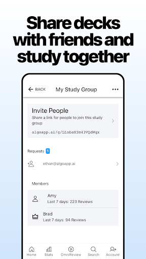 AlgoApp - Flashcards ekran görüntüsü