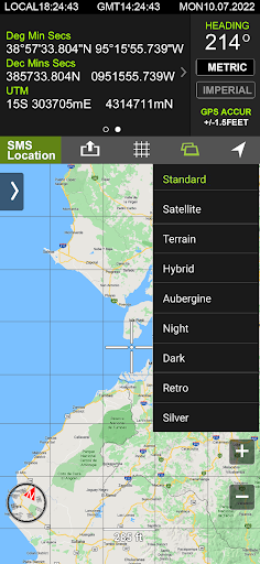 World GPS Coordinates ekran görüntüsü