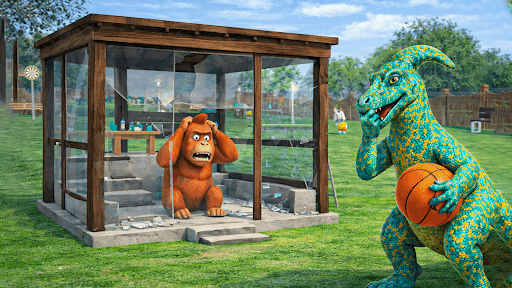 Bad Dino Eğlenceli Görev Oyunu ekran görüntüsü