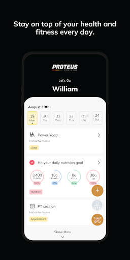 Proteus Athletic Club ekran görüntüsü
