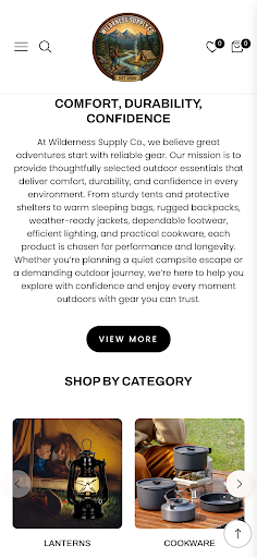Wilderness Supply Co ekran görüntüsü