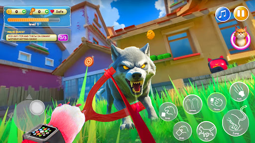 Cat Simulator Pranks Vs Granny ekran görüntüsü