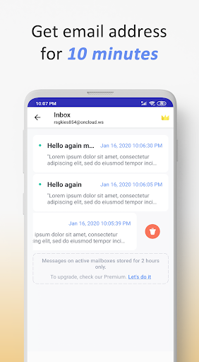 10 Minute Mail - Temp Mail ekran görüntüsü