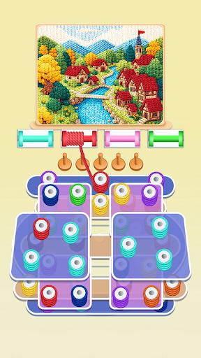 Yarn Sort: Color Jam ekran görüntüsü