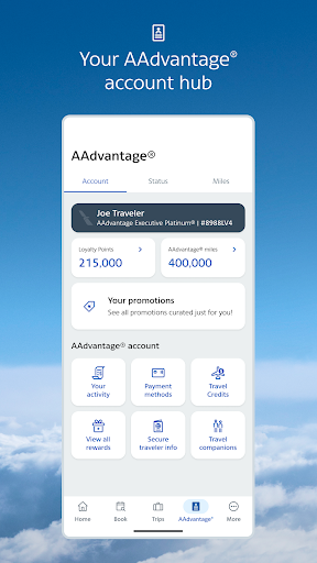 American Airlines ekran görüntüsü