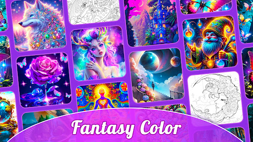Fantasy Color-Paint By Number ekran görüntüsü