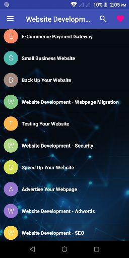 Website Development Pro ekran görüntüsü