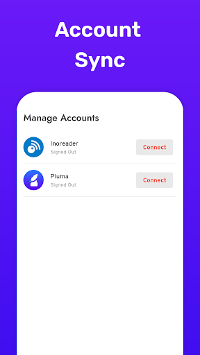 Pluma RSS Reader ekran görüntüsü