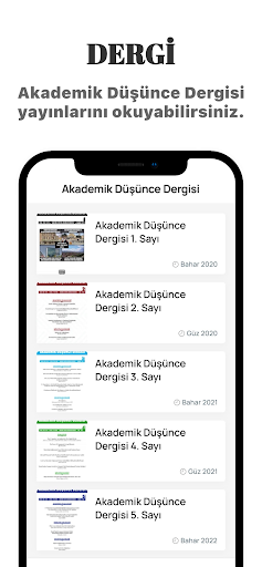 Akademik Kaynak - Makaleler ekran görüntüsü