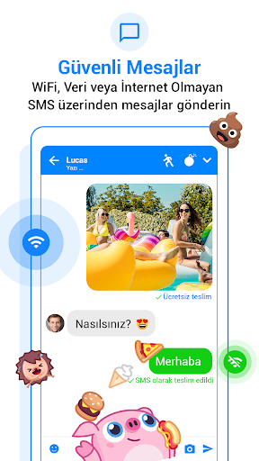 Messenger SMS - Mesajlar Emoji ekran görüntüsü