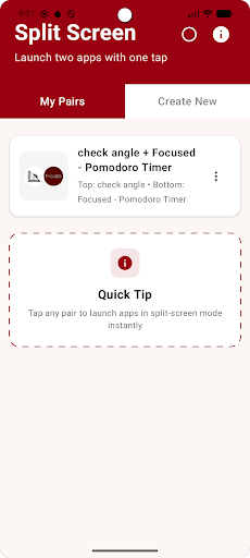 Split Screen Shortcut ekran görüntüsü