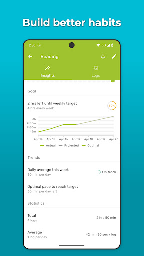 Timelog - Goal & Time Tracker ekran görüntüsü
