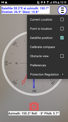 Satellite compass ekran görüntüsü