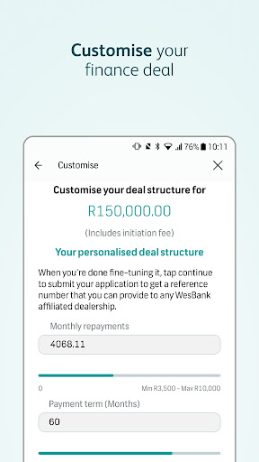 WesBank ekran görüntüsü