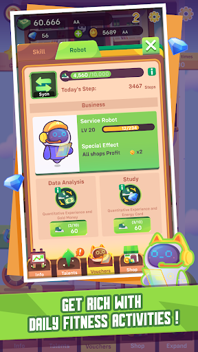 Fit Tycoon - idle clicker game ekran görüntüsü