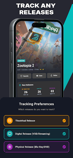 Frameline: Movies & TV Tracker ekran görüntüsü