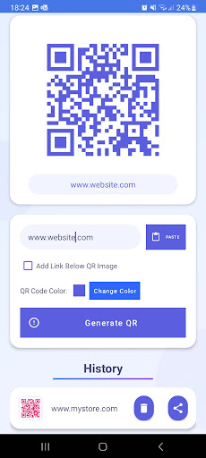 Scannable Link Creator ekran görüntüsü