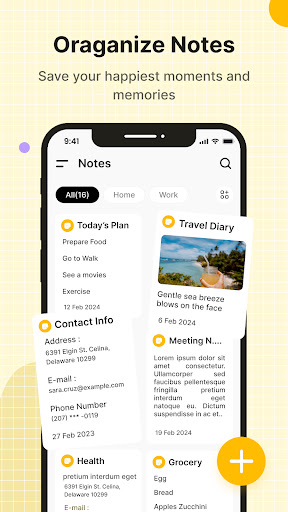 Notes, Easy Notebook ekran görüntüsü