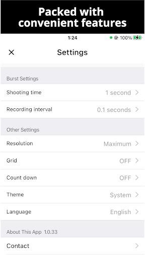 SmartShot Seri Çekim Kamerası ekran görüntüsü
