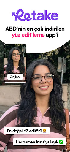 Retake - AI Fotoğraf Editörü ekran görüntüsü