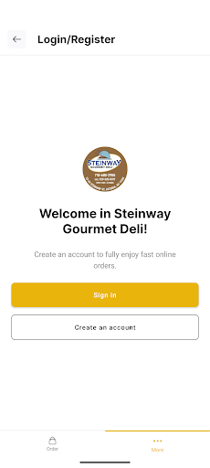 Steinway gourmet deli ekran görüntüsü
