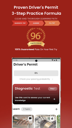 Driver's Permit Practice Test ekran görüntüsü