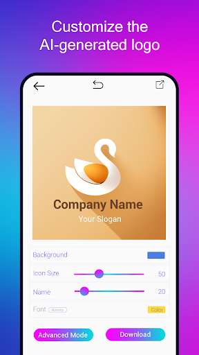 Logo tasarımı AI Logo maker ekran görüntüsü