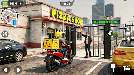 City Food Delivery Sim Games ekran görüntüsü