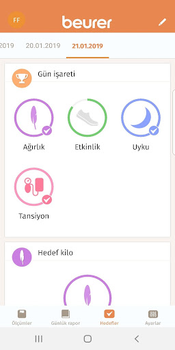 beurer HealthManager ekran görüntüsü