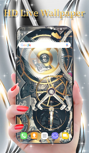 Silver Luxury Watch Wallpaper ekran görüntüsü
