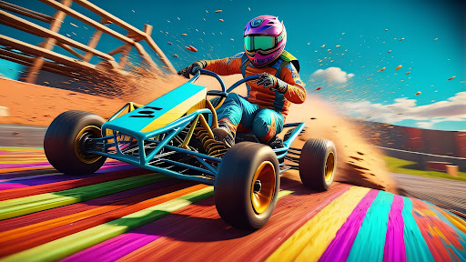 go kart rampa araba dublör ekran görüntüsü