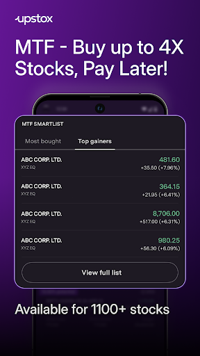 Upstox Stocks IPO Mutual Funds ekran görüntüsü
