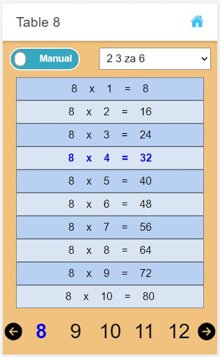 learn math table - multiplicat ekran görüntüsü