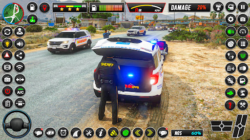Police Car Chase Cop Car Sim ekran görüntüsü