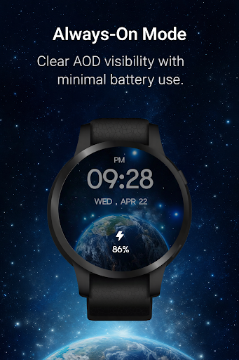 Earth & Space Watch Face ekran görüntüsü