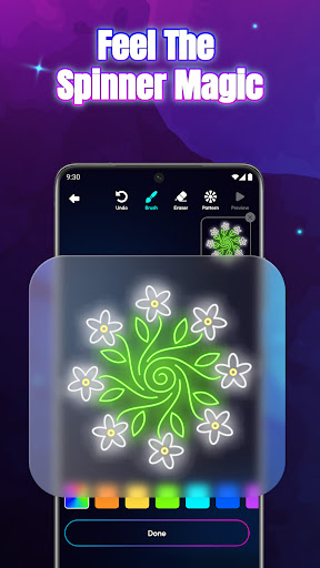 Glow Spinner: Finger Draw Art ekran görüntüsü