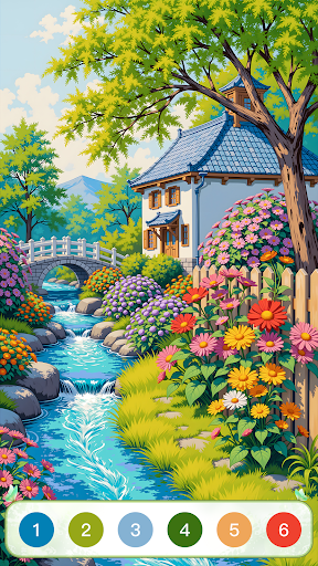 Nature Calm Paint by Numbers ekran görüntüsü