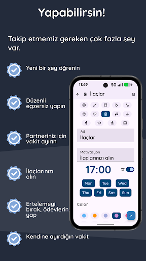Hatırlatmaca: Alışkanlıklar ekran görüntüsü