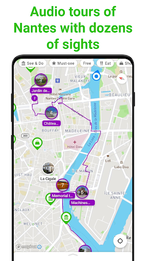 Nantes Tour Guide:SmartGuide ekran görüntüsü