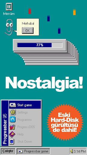 Progressbar95 - nostaljik oyun ekran görüntüsü
