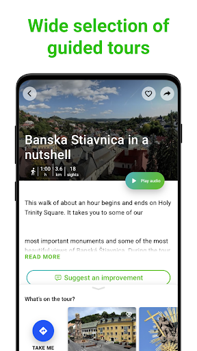 Banska Stiavnica SmartGuide ekran görüntüsü