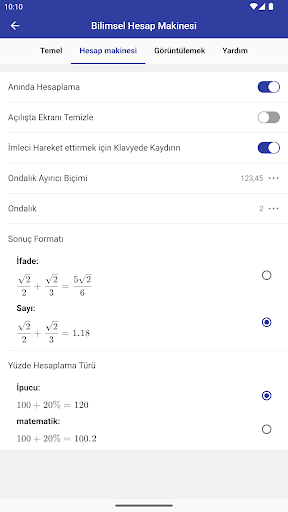 Bilimsel Hesap Makinesi ekran görüntüsü