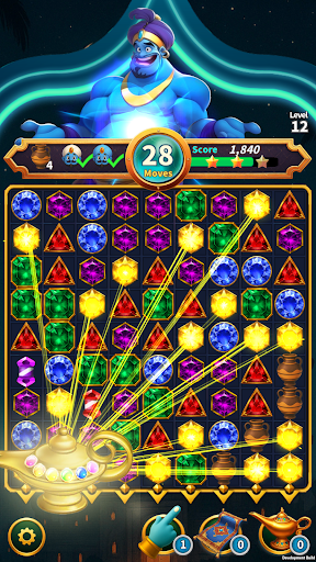 Jewel Nights Genie Puzzle Game ekran görüntüsü