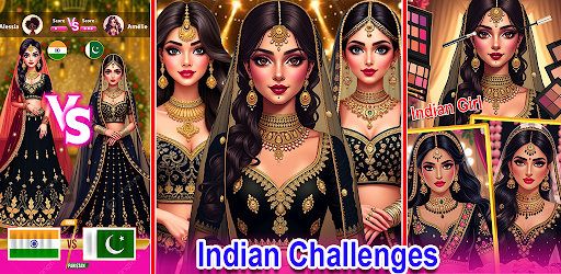 Indian Girl Dress Up & Makeup ekran görüntüsü